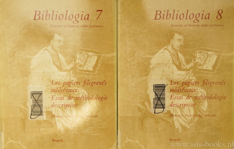 ZERDOUN BAT-YEHOUDA, M.Z. , KOROBELNIK, G. - Les papiers filigrainés médiévaux. Essai de méthodologie descriptive. 2 volumes.