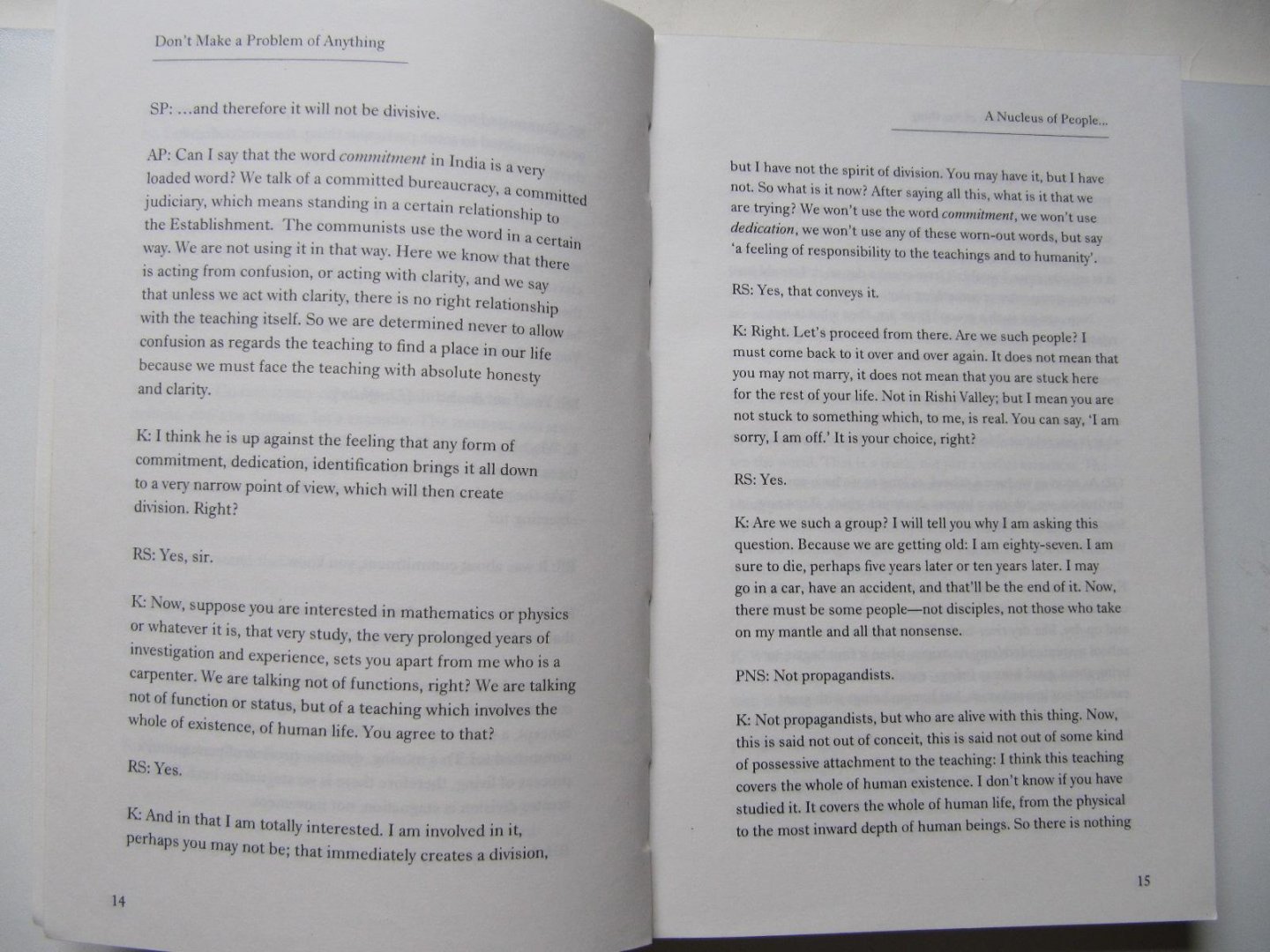  - Don't make a Problem of Anything