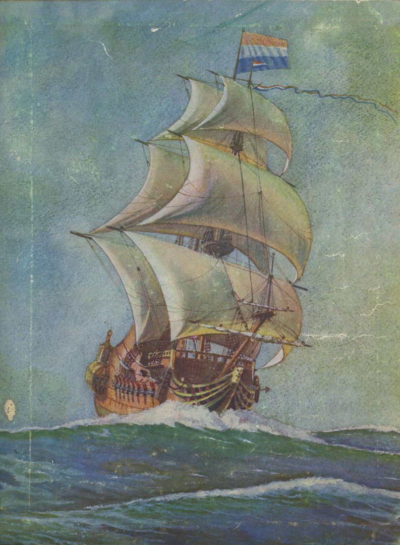 Chambon, Albert - Nederlandsche Historische Scheepvaartkalender 1943 (kalender, foto`s, verhalen)