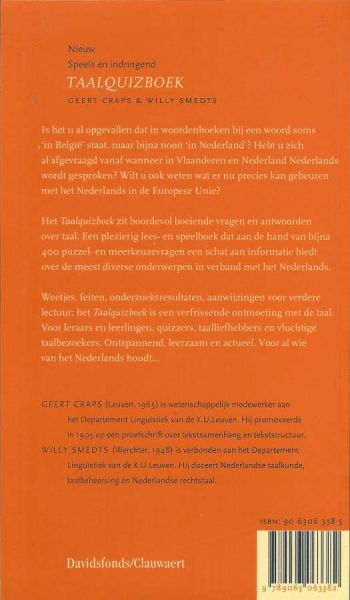 Craps, Geert / Smedts, Willy - Taalquizboek