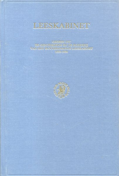 Spoelder, Drs. J. (voorzitter redactiecommissie) - Leeskabinet (grepen uit de geschiedenis en de boekerij van het Rotterdamsch Leeskabinet 1859-1984)