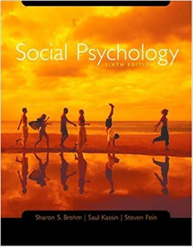 Brehm Sharon - Social Psychology Sixth Edition