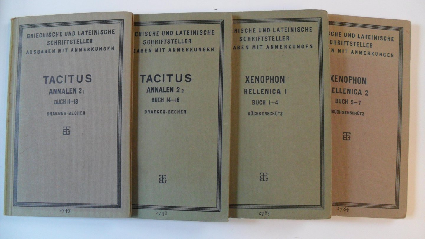  - Tacitus Annalen(4boeken)1-1 buch 1 und 2 + 1-2 buch 3/6+2-1 buch 11-13+ 2-2 Buch 14-16 +  zie info
