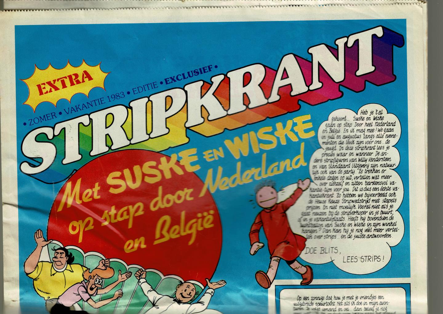  - Stripkrant met Suske en Wiske op stap door Nederland en België