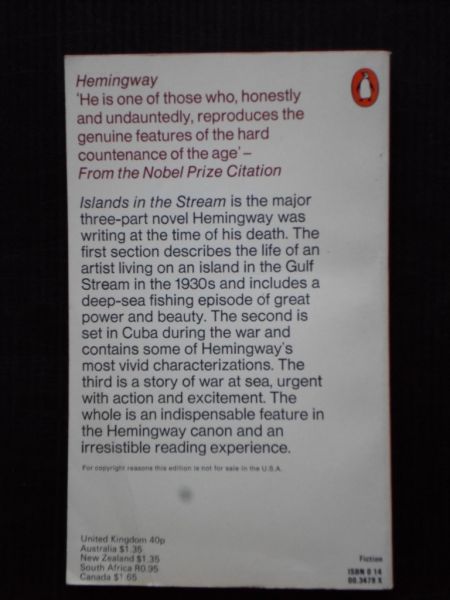 Hemingway, Ernest - Islands in the stream