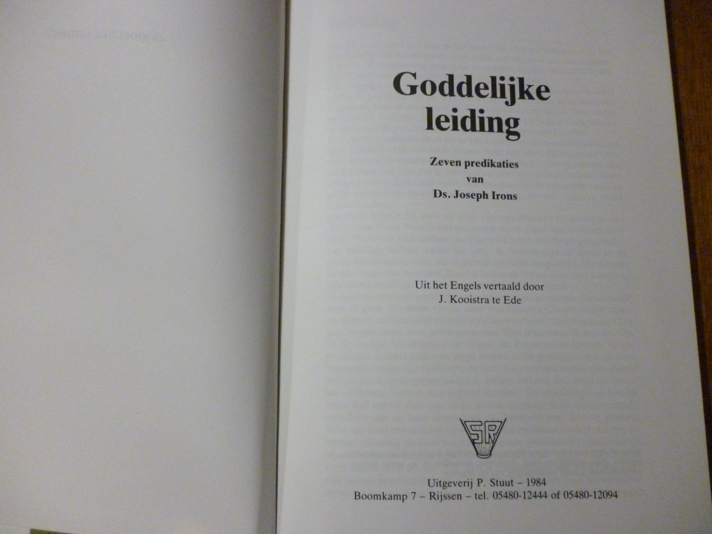 Irons Joseph - Goddelijke leiding
