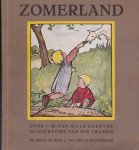 Hille-Gaerthé, C.M. met 12 ingelijmde illustraties in kleur van Rie Cramer - Zomerland