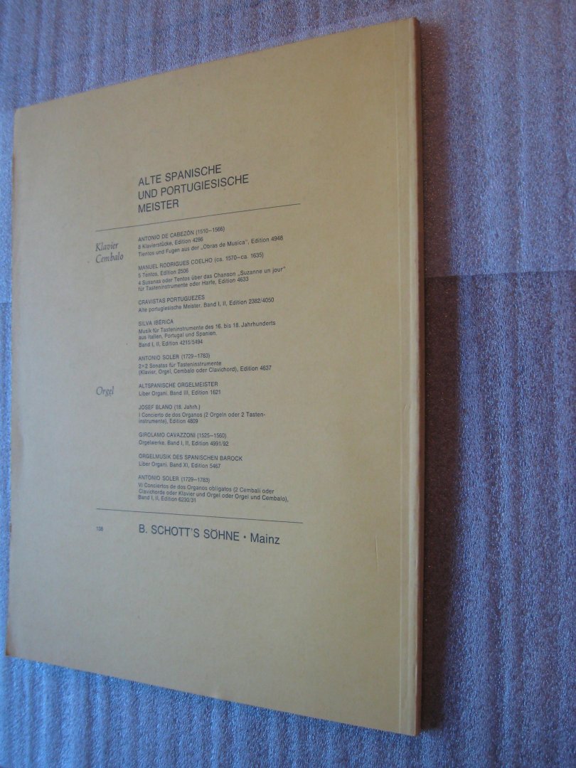 Soler, P. Antonio / Kastner, M.S. - VI Conciertos de dos Organos Obligados / 2 delen.