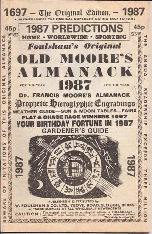  - Foulsham's Original Old Moore's Almanack 1987