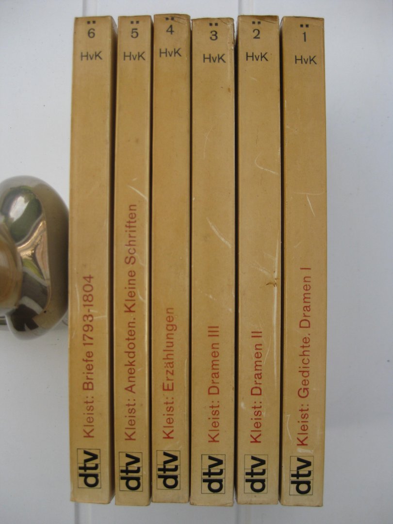 Kleist, Heinrich von - Gesamtausgabe. 6 boekdelen.