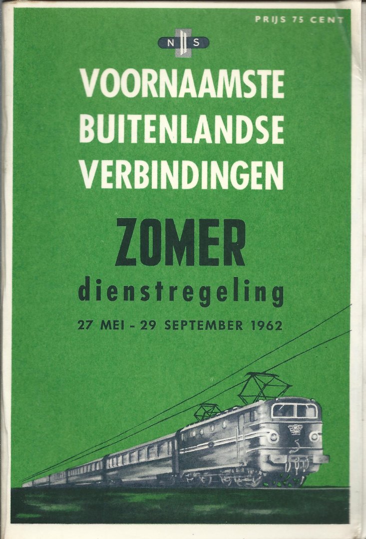 - Voornaamste Buitenlandse Verbindingen Zomerdienstregeling 1962