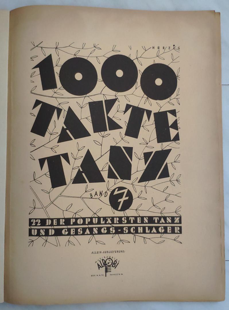  - 1000 Takte Tanz band 6 en 7 bladmuziek antiek
