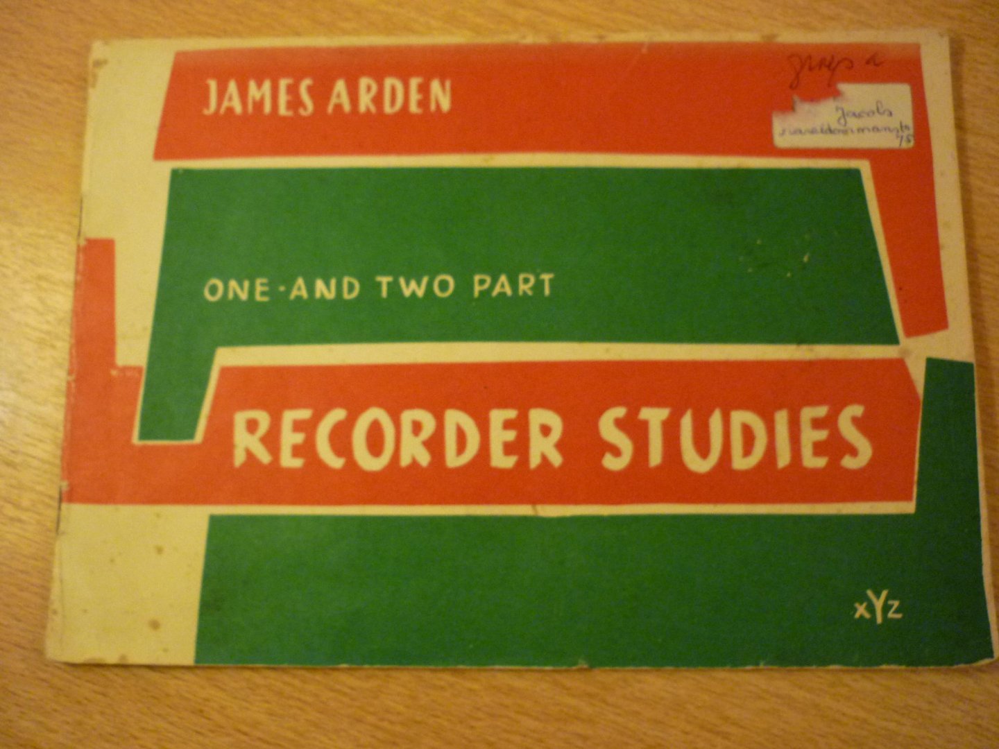 Arden; James - Recorder Studies; One- and two part