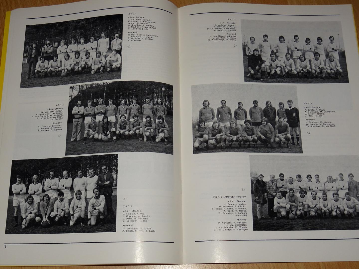 bestuur ZSC - Jubileumboek 50 jaar ZSC (Zwaluwen Sparta Combinatie) Westerhoven 1927 - 1977