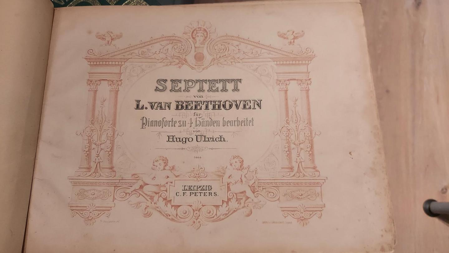 Beethoven, L. van - Ulrich, Hugo - Septett von L. van Beethoven für Pianoforte zu 4 händen bearbeitet von Hugo Ulrich