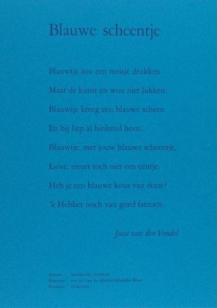 Vondel, Joost van den. - Blauwe scheentje.