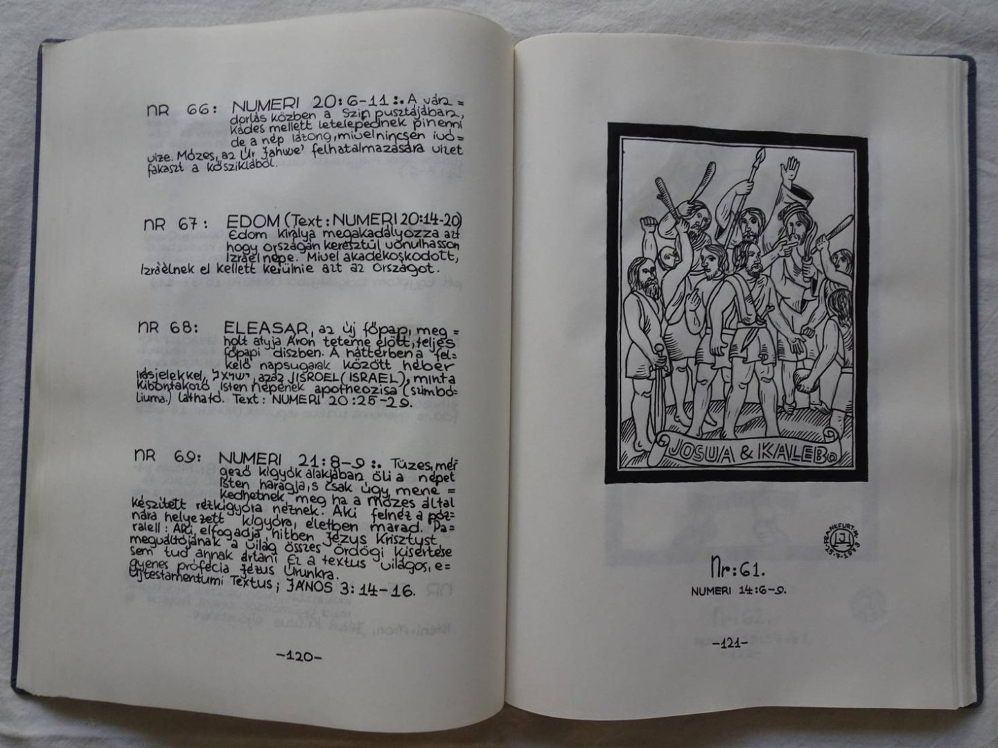Hejjas, J.A.A. (Reverend). - Biblische Illustrationen. Manuscript , 6 Volumes: I. Thora, II.  Josua - Maleachi, III. Das Evangelium nach Mattäus, IV. Das Evangelum nach Markus. V. Das Evangelium nach Lukas. VI. Das Evangelium nach Johannes.