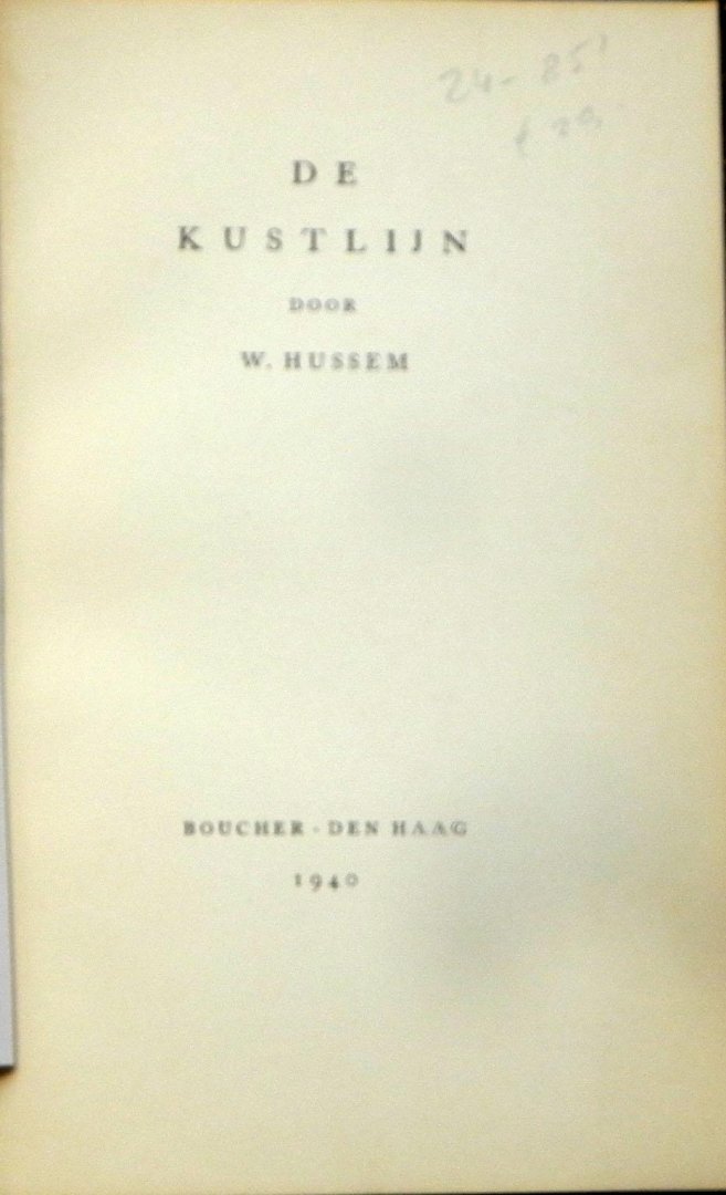 Hussem, W. - De kustlijn.