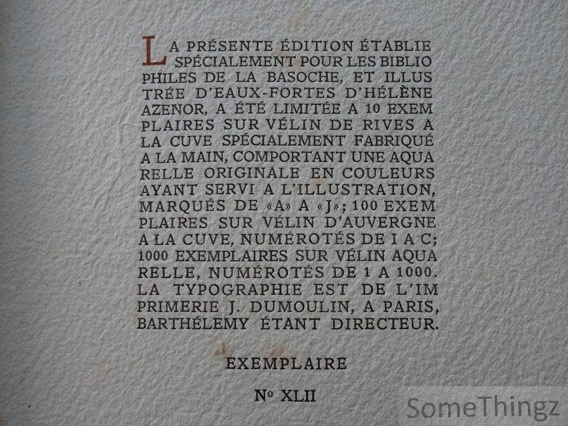 Edgar Poe. - La Chute de la Maison Usher. Traduction de Charles Baudelaire. Illustrée par Hélène Azénor.
