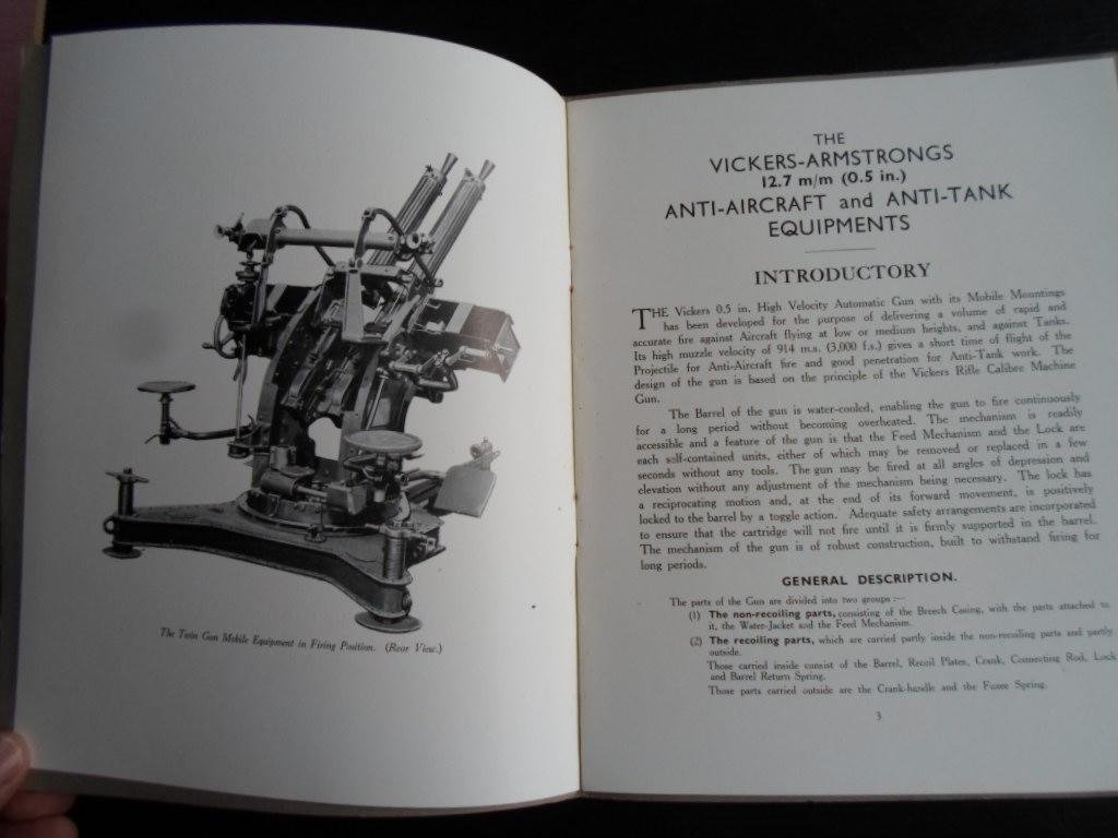  - Factory catalogue The Vickers-Armstrongs 12,7mm Anti-Aircraft and Anti-Tank Equipments