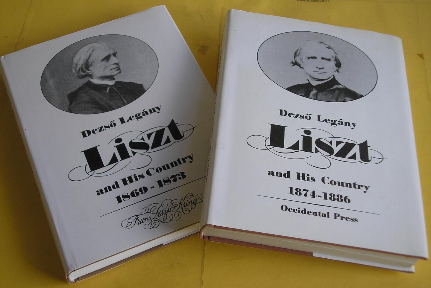 Legany, Dezso. - Liszt and his country 1869-1873.