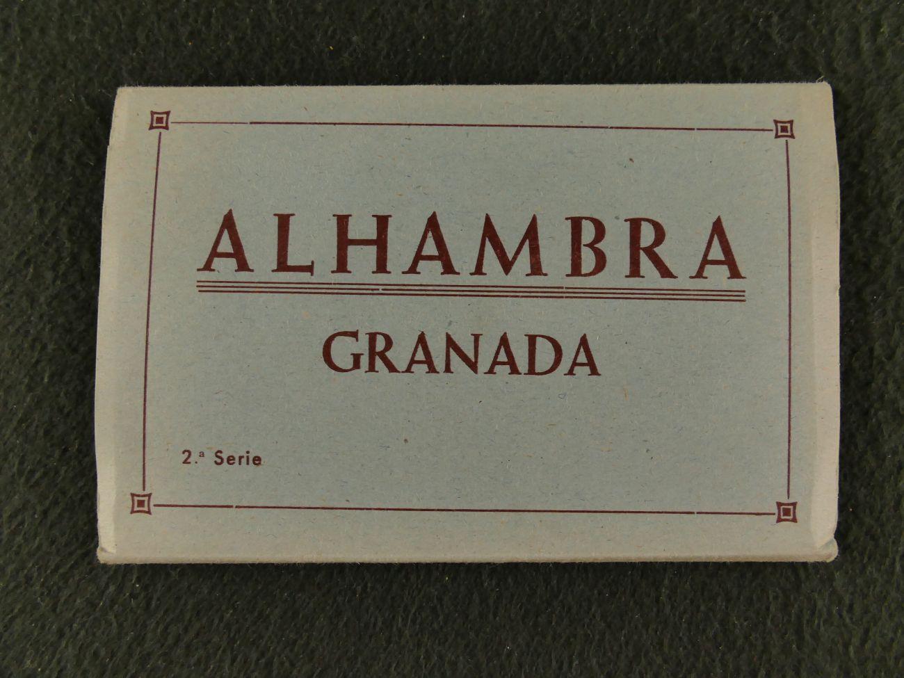Zerkowitz - Aljambra. Granada. Serie nmr 2 Leporello (3 foto's)