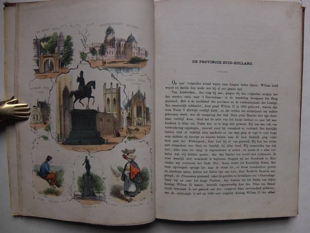 Sandwijk, G. van / J.P. Lancel. - De kleine reiziger door ons vaderland en onze buitenlandsche bezittingen. Eenh lees- en prentenboek voor de jeugd.
