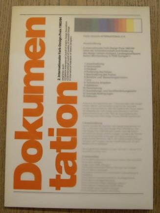FARB-DESIGN-INTERNATIONAL. - Dokumentation - 2. Internationaler Farb-Design-Preis 1983/84.