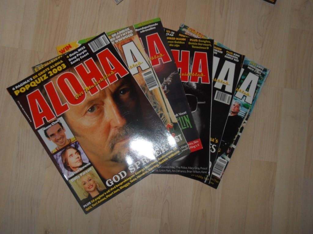 Redactie - Aloha. Het muziekblad (jaargangen 2000 t./m 2003 31 nummers zie meer info)