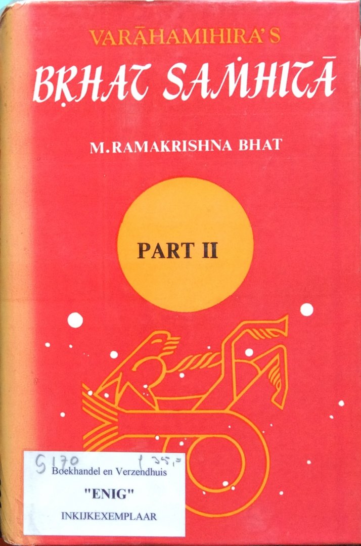 Bhat, M. Ramakrishana - Varahamihira's Brhat Samhita, part II