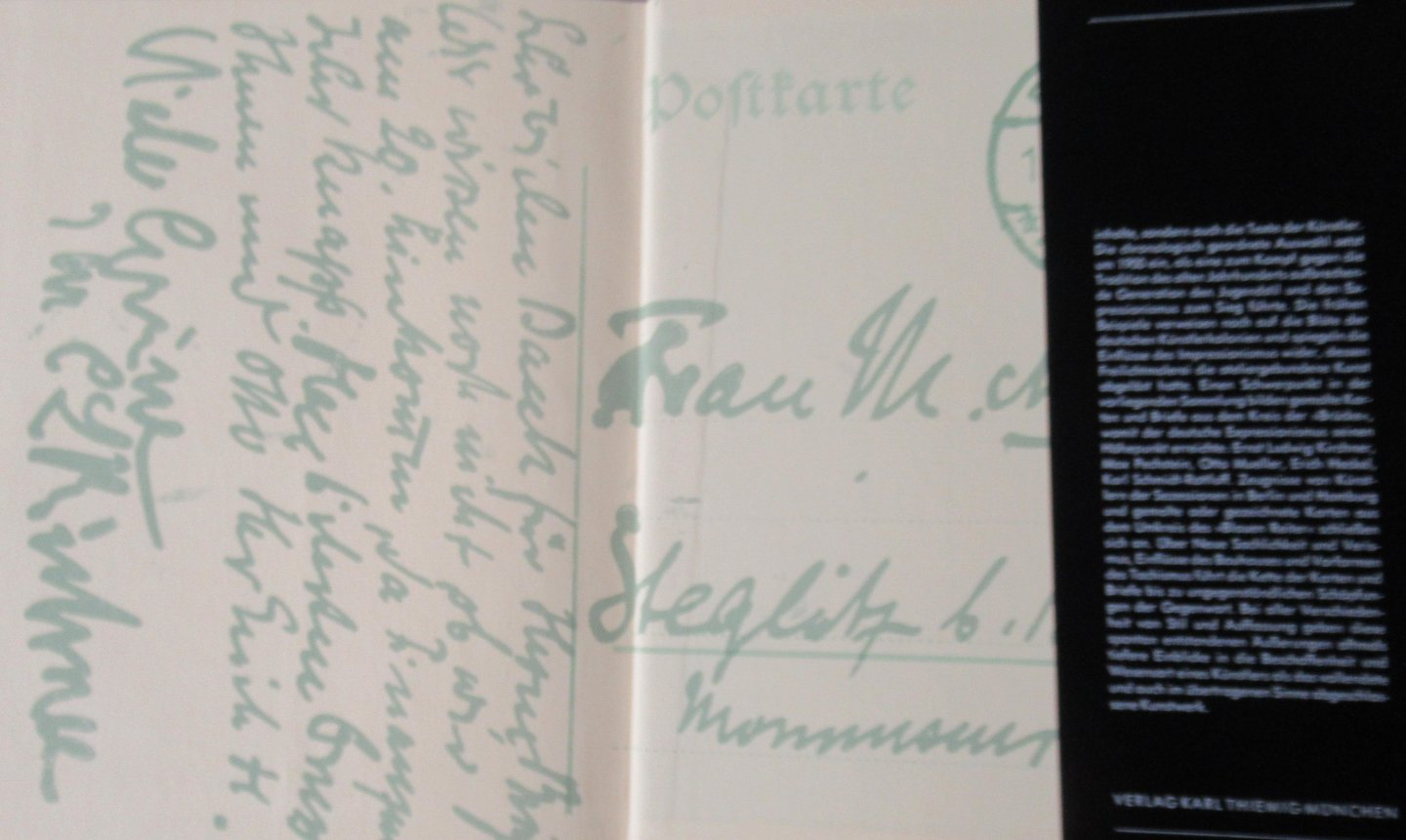 Wietek, Gerhard - Gemalte Künstler Post. Karten und Briefe deutscher Künstler aus dem 20. Jahrhundert.