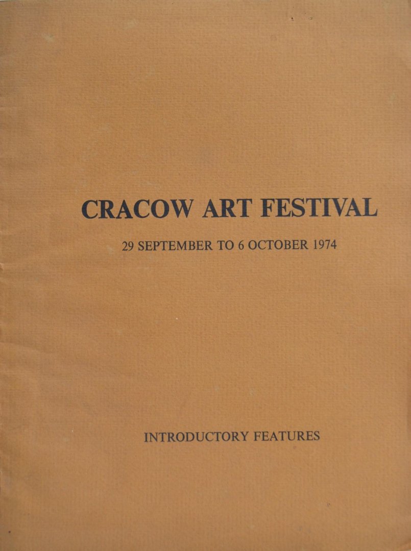 Cracow Art Festival - Cracow Art Festival 1974