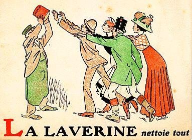 CARLÈGLE, Charles Émile (dessins) - La Laverine nettoie tout.