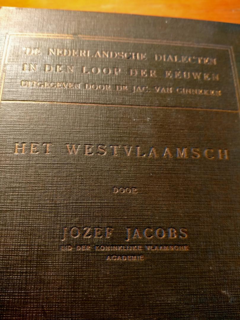 Jacobs Jozef - Het Westvlaamsch van de oudste tijden tot heden