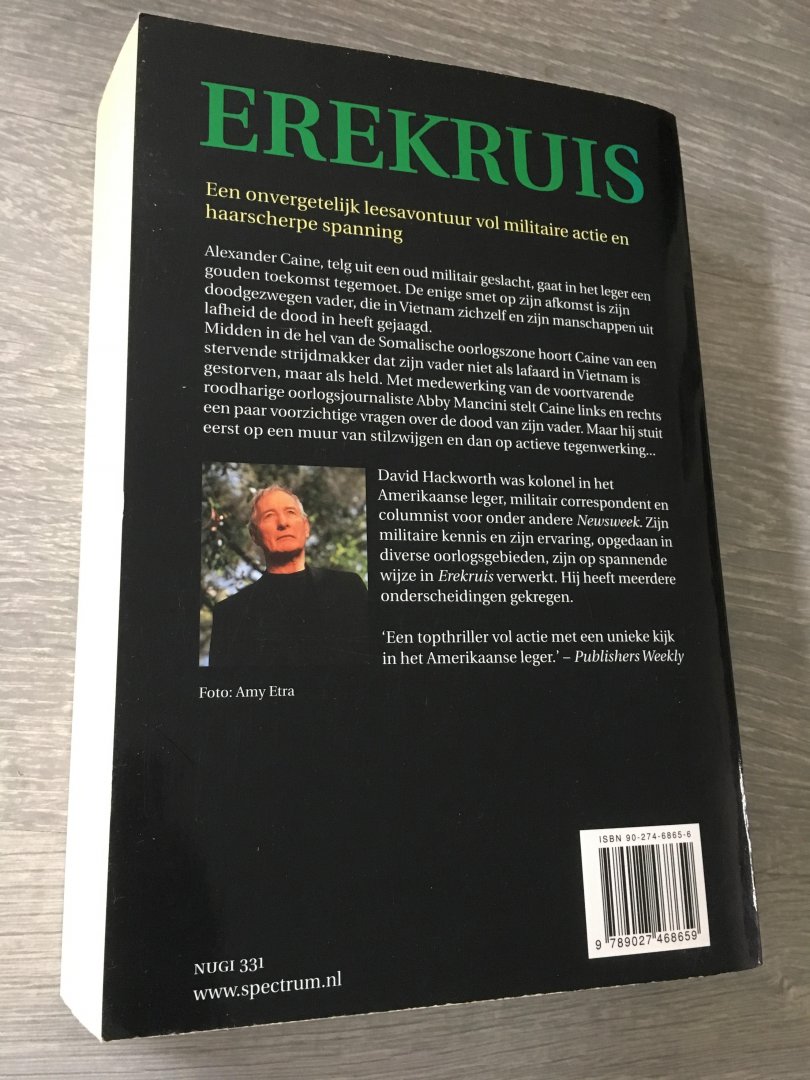 David Hackworth - Erekruis