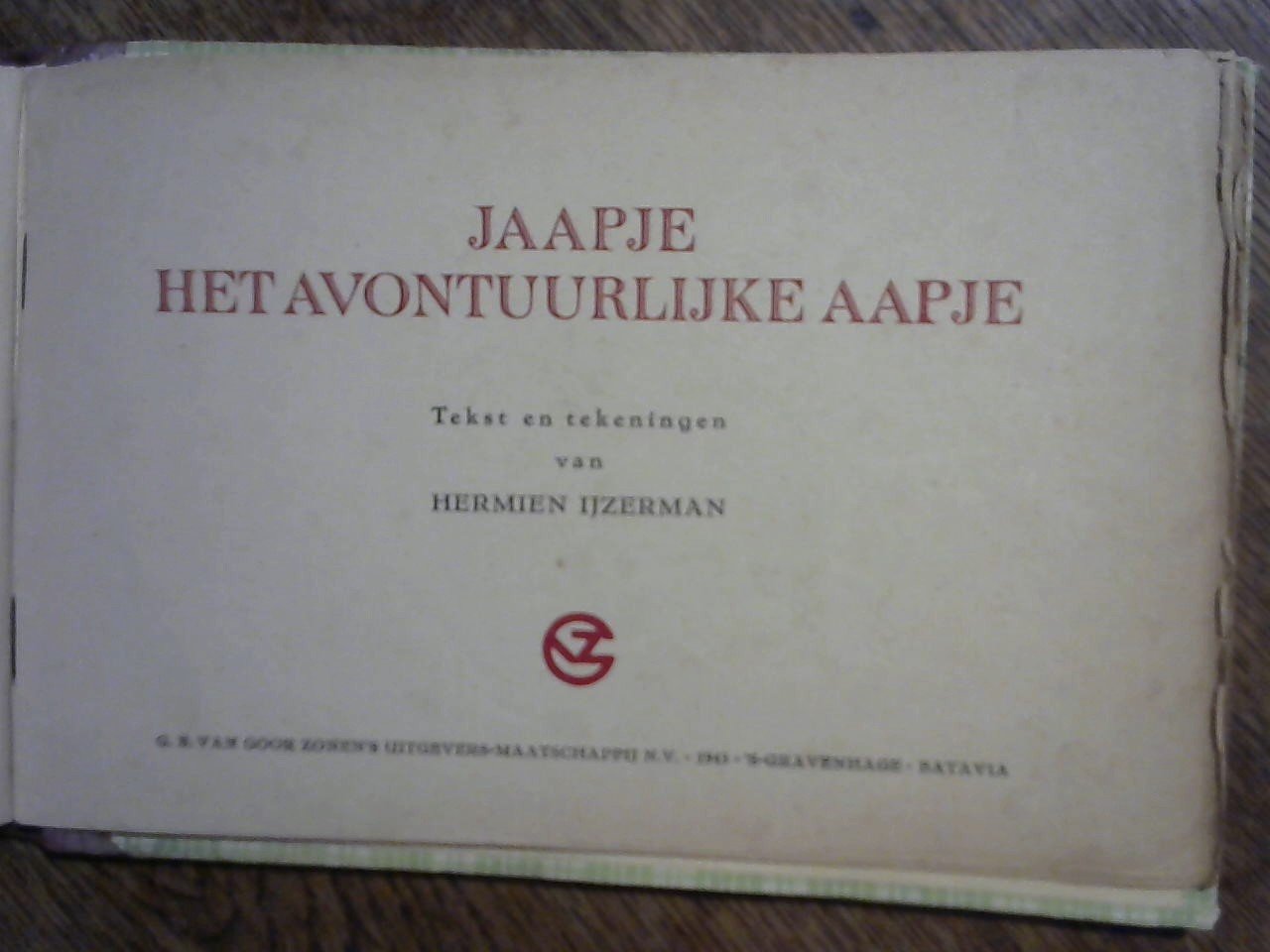 IJzerman Hermien tekst en tekeningen - Het Aapje Jaapje / en Jaapje het avontuurlijke Aapje