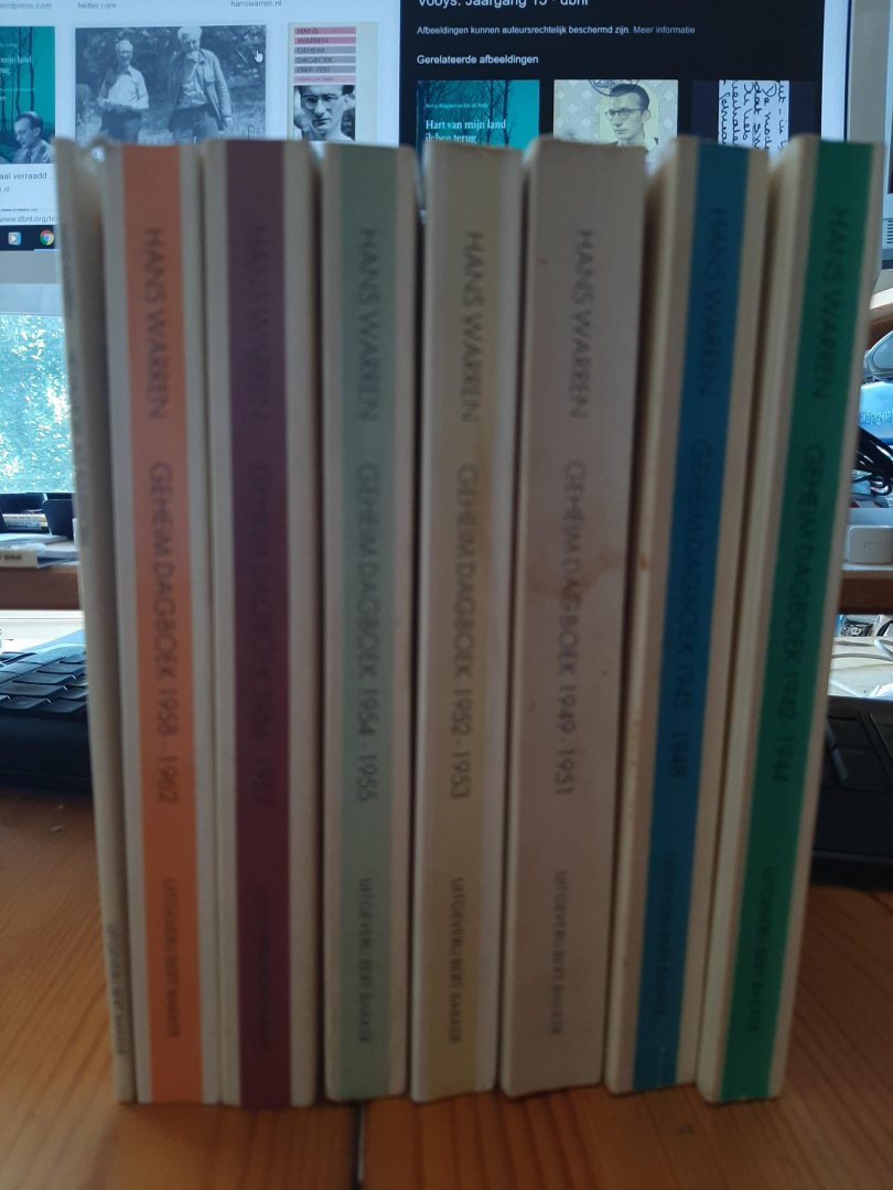 Hans Warren - Geheim dagboek - de eerste zeven delen (tot 1962), plus introductie: Het dagboek als kunstvorm