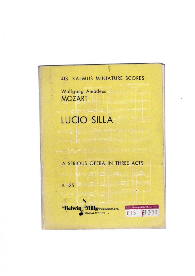 Mozart Wolfgang Amadeus - Lucia Silla K135