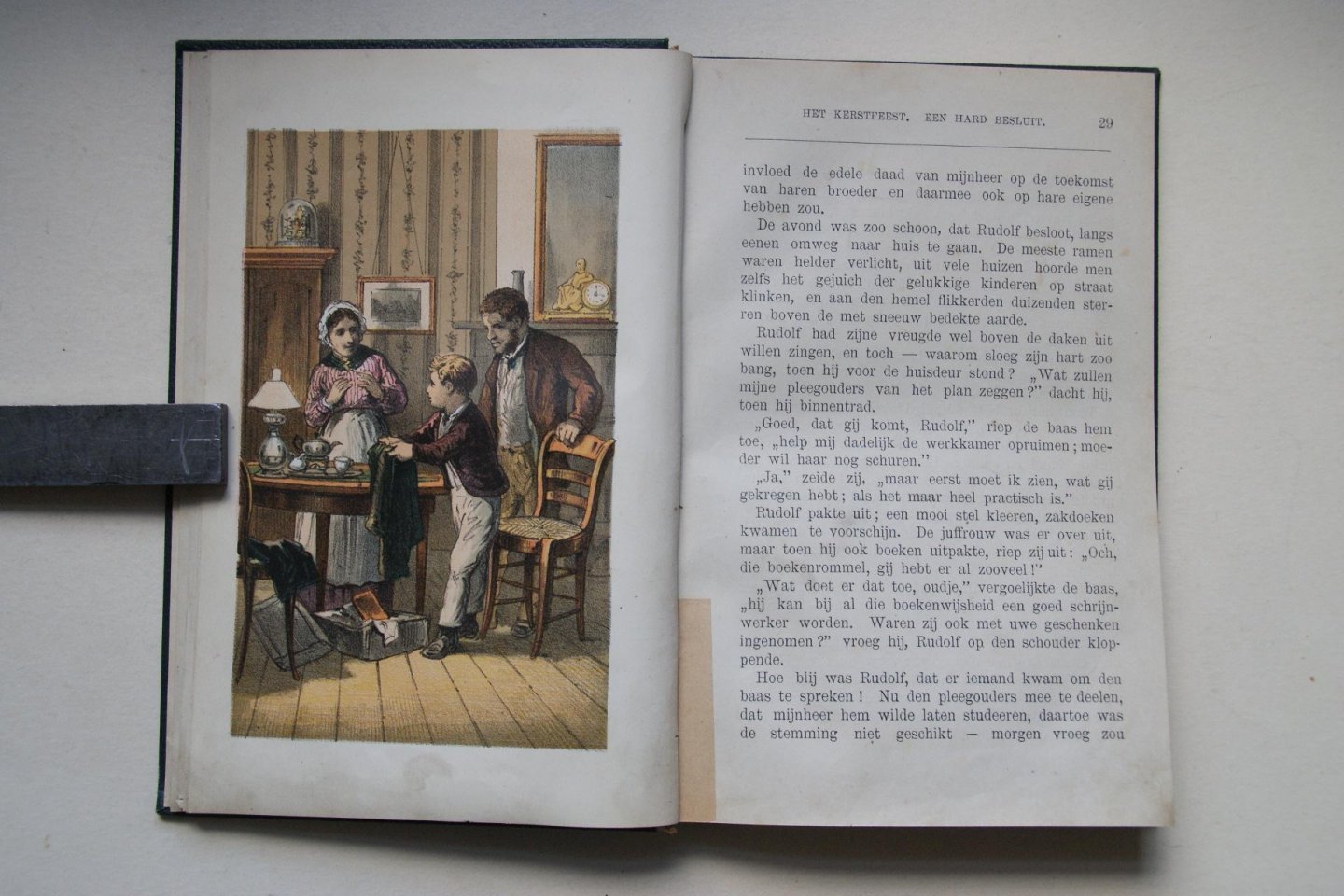 H. Scheltema ; Muller-Portius, A. - compleet met 4 litho's: de Twee Weezen een verhaal voor jonge meisjes naar het Duits van A. Muller-Portius