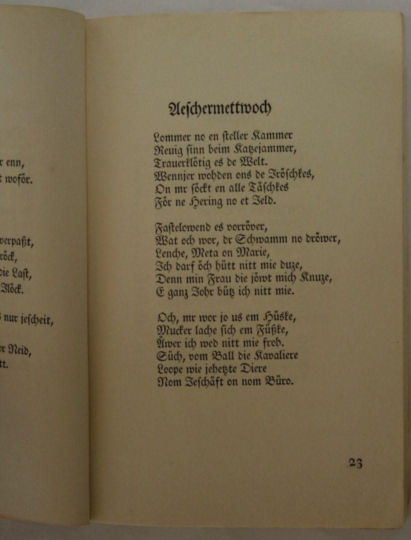 Scheffer, Willy - Peffer on Salz. Gedichte in Düsseldorfer Mundart (3 foto's)