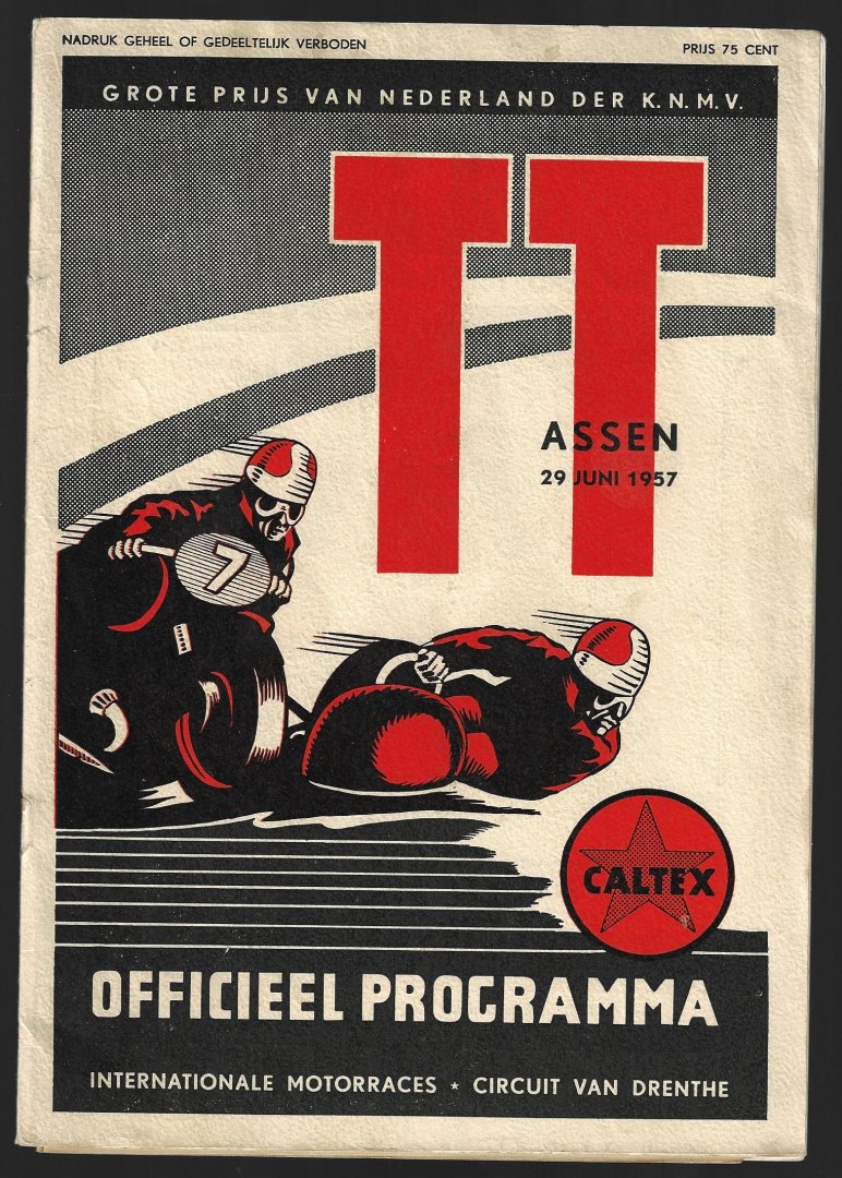  - TT Assen Officieel programma  30 juni 1957 -30 juni 1957