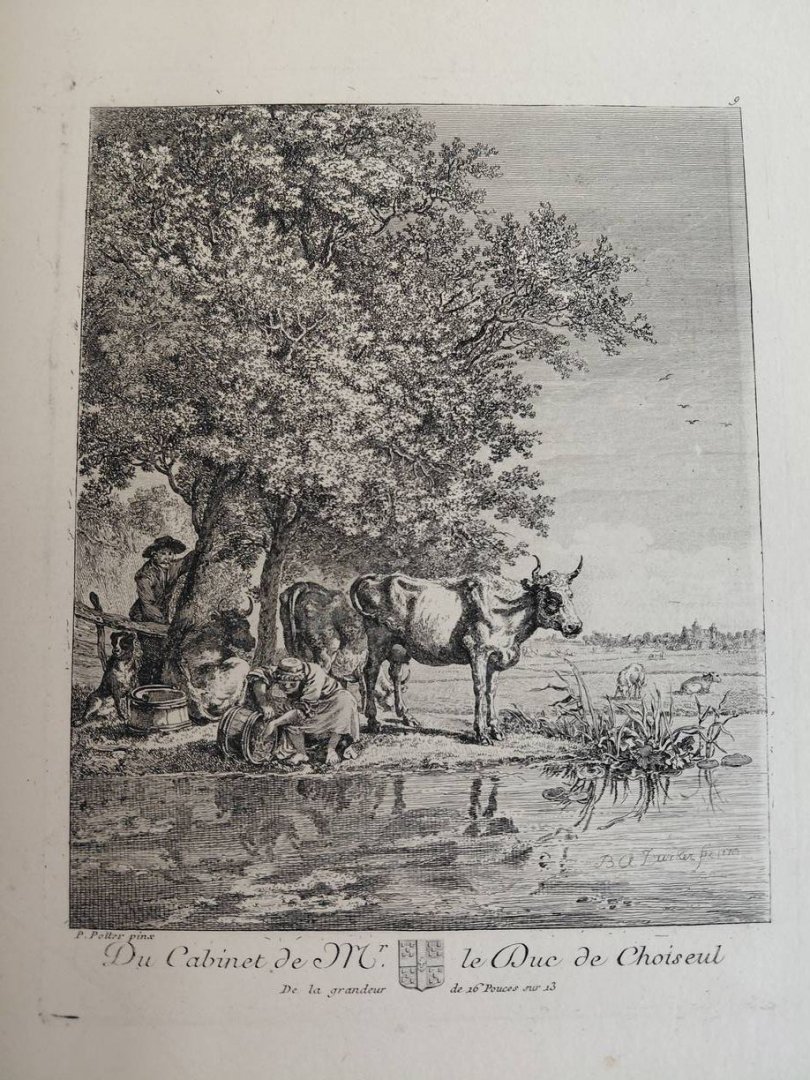 Basan, Pierre-François. - Recueil d'estampes gravées d'après les tableaux du cabinet de Monseigneur le Duc de Choiseul.