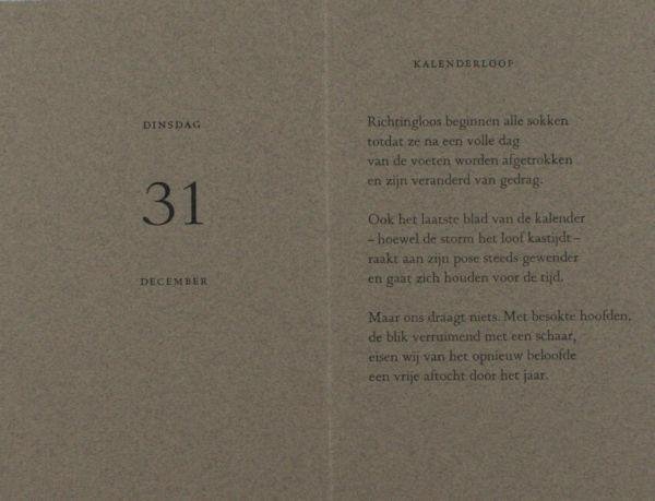Hoven, Paul van den. - Kalenderloof.