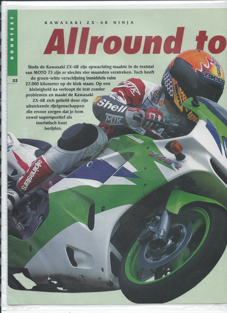  - Kawasaki ZX - 6 R Ninja - duurtest