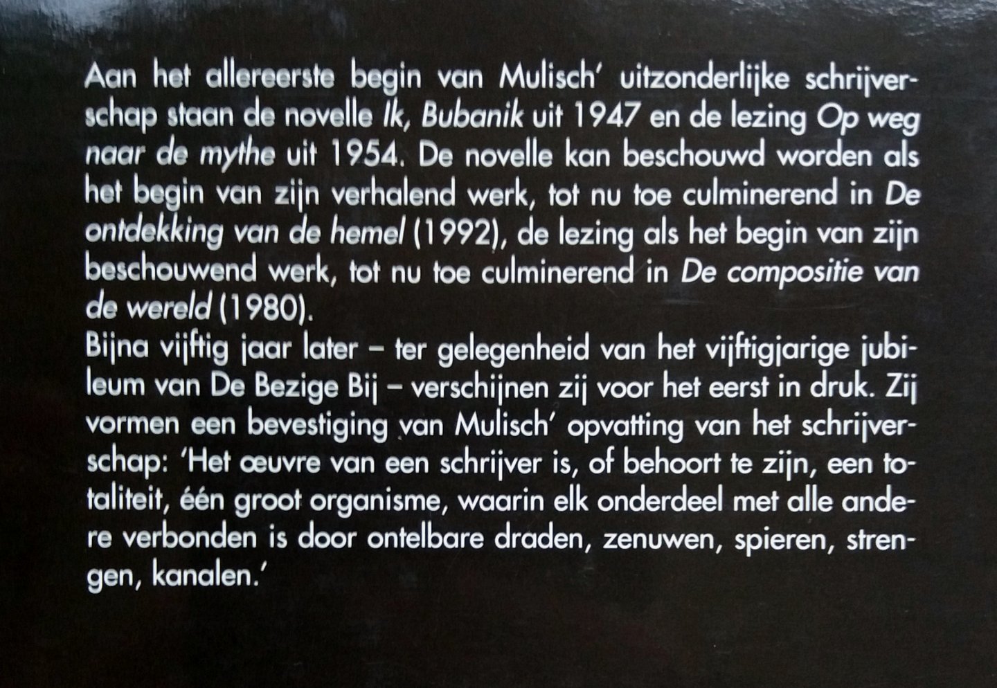 Mulisch, Harry - Twee opgravingen (Ik, Bubanik (1947) - Op weg naar de mythe (1954))
