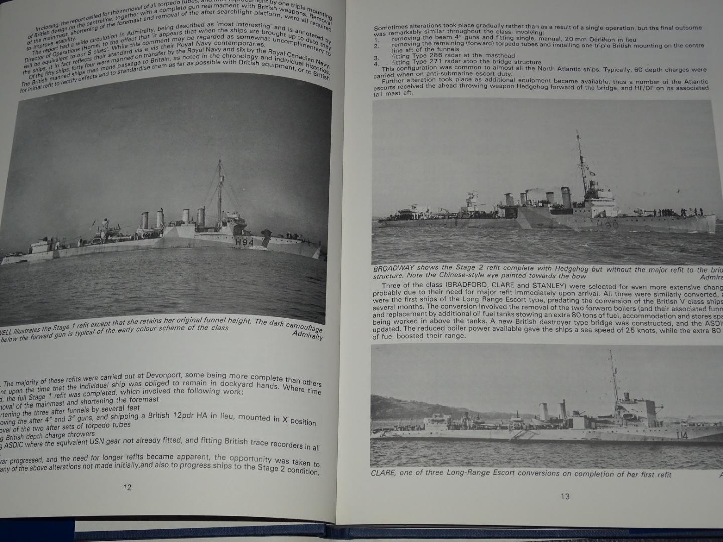 Hague, Arnold - Destroyers for Great Britain : A History of the 50 Town Class Ships transferred from the United States to Great Britain in 1940