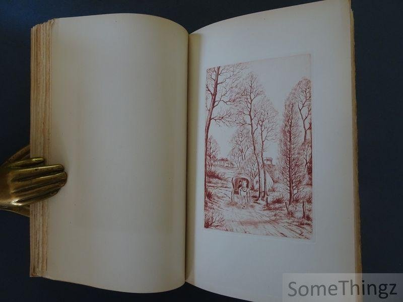 Alain Fournier et André Théboult (ills.). - Le grand meaulnes.  Avec la suite 'Le pays sans nom' d'André Thebault. [Une édition bibliophile limité à 100 exemplaires numérotés, reliée avec une suite ajoutée d'André Thebault à 9 exemplaires hors commerce.]