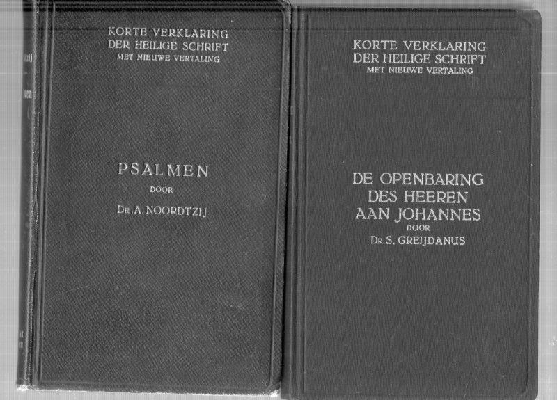 Diversen - Korte verklaring der Heilige schrift - 4 stuks - Psalmen - Markus - Timotheus en Titus /Filemon - De openbaring des heeren aan Johannes.