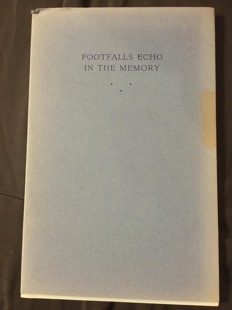 Bickley, Verner Courtenay - Footfalls Echo in the Memory / A Life With the Colonial Education Service and the British Council in Asia