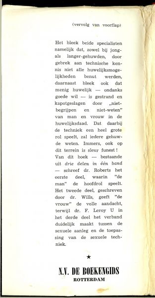 Roberts, Dr. C en Dr. Anne C. Wills & Dr. F. Leroy - De sexuele techniek in de praktijk